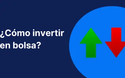 ¿Cómo invertir en bolsa? Flechas verde y roja indican subida y bajada, esencial para entender el mercado bursátil.