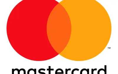 Logo de Mastercard España con sus dos círculos superpuestos, rojo y naranja, y el nombre de la marca.