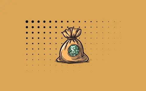 Bolsa de dinero con símbolo de dólar, ilustrando para que sirven los impuestos.