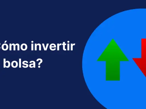 ¿Cómo invertir en bolsa? Flechas verde y roja indican subida y bajada, esencial para entender el mercado bursátil.